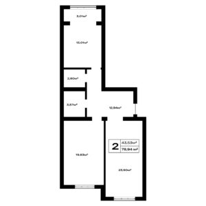 2 комн. — 78.94 м²