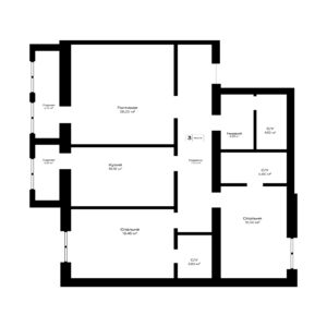 3 комн - 121,12 м²